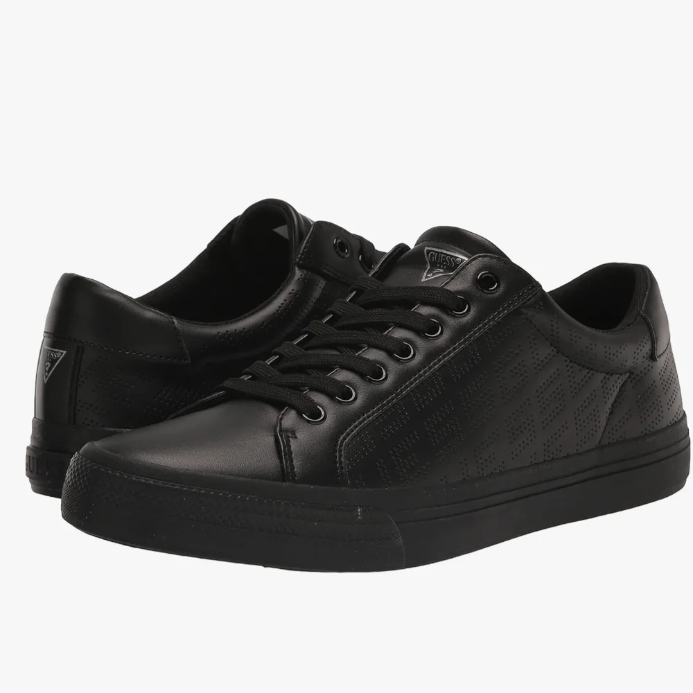 Guess Men's Black "Mumbai" Sneakers Size 10. Gently Used. In Excellent Condition - Picture 2 of 10